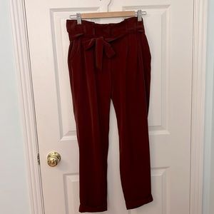 Maroon trousers